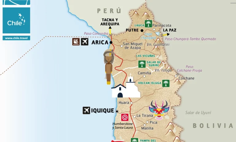 Mapa Turístico Chile Sernatur